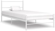 vidaXL Estrutura de cama metal 90x200 cm branco