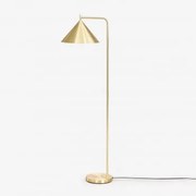 Candeeiro De Pé Em Ferro Cambrea Dourado - Sklum