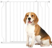 PawHut Barreira de Segurança para Cães Extensível para Escadas e Porta