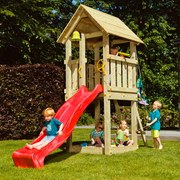 Parque Exterior infantil de madeira com escorrega Torre KIOSK