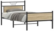 vidaXL Estrutura cama s/ colchão derivados de madeira carvalho sonoma
