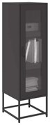 vidaXL Móvel alto 36x39x123 cm aço laminado a frio preto