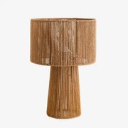 Candeeiro De Mesa Em Papel Trançado Carisa Natural - Sklum