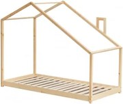 Cama Para Colchão De 90cm Em Madeira Abbin Kids Madeira Natural & 90 X 190 Cm & Sem Colchão - Sklum