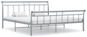 Estrutura de cama 160x200 cm metal cinzento