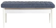 Bench Vina – Branco e Azul Escuro – 110x48x40 cm