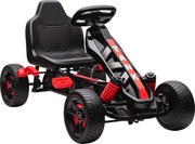 AIYAPLAY Kart a Pedais para Crianças com Embraiagem Automática Travão e Rodas Antiderrapantes em EVA 100x59x60,5 cm Vermelho | Aosom Portugal