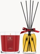 Difusor com varetas e vela perfumada Spirit of Christmas, conjunto de 2 (cassis, mirtilo, tangerina)