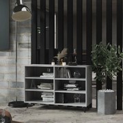 vidaXL Aparador 103,5x35x70 cm derivados de madeira cinzento sonoma