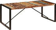 vidaXL Mesa de jantar 200x100x75 cm madeira recuperada maciça