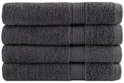 vidaXL Toalhas premium SOLUND 4 pcs 100x200 cm 600 gsm antracite