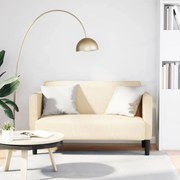 vidaXL Sofá-luvas 109 cm tecido corduroy creme