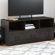 vidaXL Móvel de TV 99x39x44 aço preto