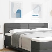 Cabeceira vidaXL Design Linhas Cinza Escuro 180 cm Tecido