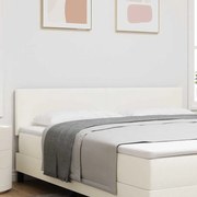 Cabeceira LED vidaXL Design Simples Creme 90 cm Tecido de Veludo Cotelê