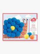 As minhas Primeiras Colagens com pompons - Animais muito suaves - DJECO multicolor