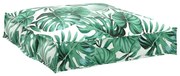 vidaXL Almofada de Palete para Assento Padrão de Folha 70x70x12 cm - Tecido Oxford