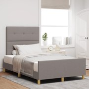 Cama vidaXL Taupe 120x200 cm Tecido