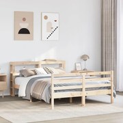 vidaXL Cama sem colchão 120x200 cm madeira de pinho maciça