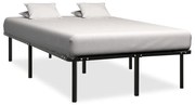 284681 vidaXL Estrutura de cama 140x200 cm metal preto