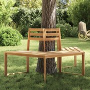 vidaXL Banco para árvore semi-hexagonal 160 cm madeira acácia maciça