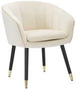 POLTRONA PARIS CREME/OURO CM 62X58X78