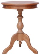 vidaXL Mesa de apoio 50x50x65 cm madeira de mogno maciça cor natural