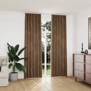 vidaXL Cortinas blackout com ganchos 2 pcs 140x245 cm veludo bege