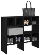 vidaXL Sapateiras 2 pcs empilháveis 89,5x30x40 cm carvalho preto