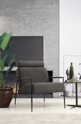 Cadeirão Toscana – Cinzento – 75x80x90 cm