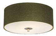 Candeeiro de teto rústico verde 30 cm - Drum Jute Country / Rústico,Moderno