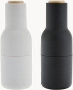 Moinhos de sal e pimenta com tampa em madeira de faia Bottle Grinder, conjunto de 2
