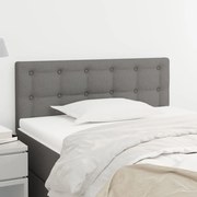 Cabeceira Cinza Escuro 100x5x78/88 cm Tecido