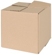 vidaXL Caixa Rebatível 50 pcs Natural 20 x 20 x 20 cm cartão