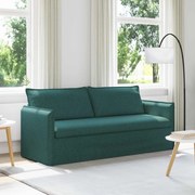vidaXL Sofá 180cm Verde Escuro Metal
