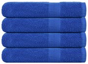 vidaXL Toalhas de sauna FROGN 4 pcs 80x200 cm 360 g/m² azul