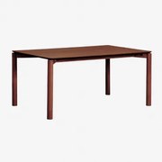Mesa De Jantar Munden Mdf Castanho Nogal Oscuro & 200 X 100 Cm - Sklum