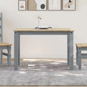 vidaXL Mesa de jantar Panama 112x60x75 cm pinho maciço cinzento