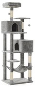 Poste de arranhar para gatos com cobertura macia. | FEANDREA | 50 x 50 x 135 cm | branco | PCT162W01.