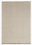 Tapete Retangular Em Lã E Algodão Quiteria Castanho Trigo & 160 X 230 Cm - Sklum