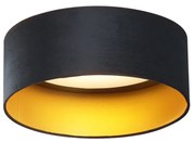 Plafon moderno veludo preto 40cm incl. LED regulável em 3 níveis - Sue Moderno