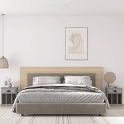 vidaXL Mesas de cabeceira 2 pcs 43x36x50 cm cinzento sonoma