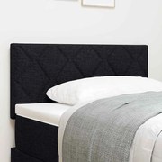 vidaXL Cabeceira Preto 90 cm tecido
