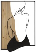PAINEL DE PAREDE BEAUTY FERRO E MADEIRA 60X2X90