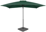 vidaXL Guarda-sol de jardim com base portátil verde