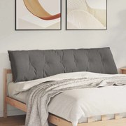 vidaXL Travesseiro para Costas Cinzento-claro 180 x 50 cm