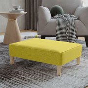 vidaXL Apoio de pés 78x56x32 cm tecido verde
