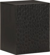 vidaXL Armário de parede para WC 38x33x48 cm mangueira maciça preto
