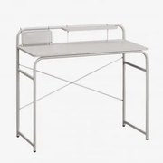 Escrivaninha 100x45 Cm Em Aço E Madeira Sibila Tapioca Bege - Sklum