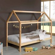 Conjunto Cama infantil de Casa DALLAS 90x200 com Colchão NATURAL